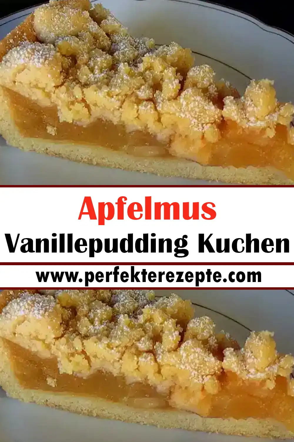 Apfelmus Vanillepudding Kuchen Rezept