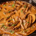 Bœuf Stroganoff mit zartem Rinderfilet Rezept
