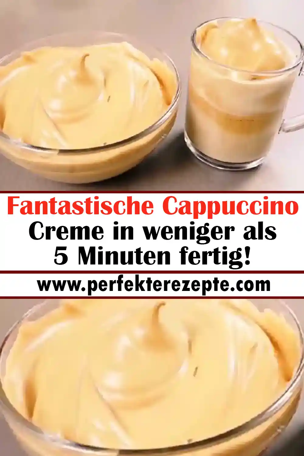 Fantastische Cappuccino Creme Rezept in weniger als 5 Minuten fertig!
