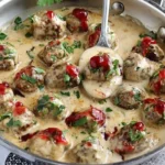 Hackbällchen in cremiger Champignon-Soße Rezept
