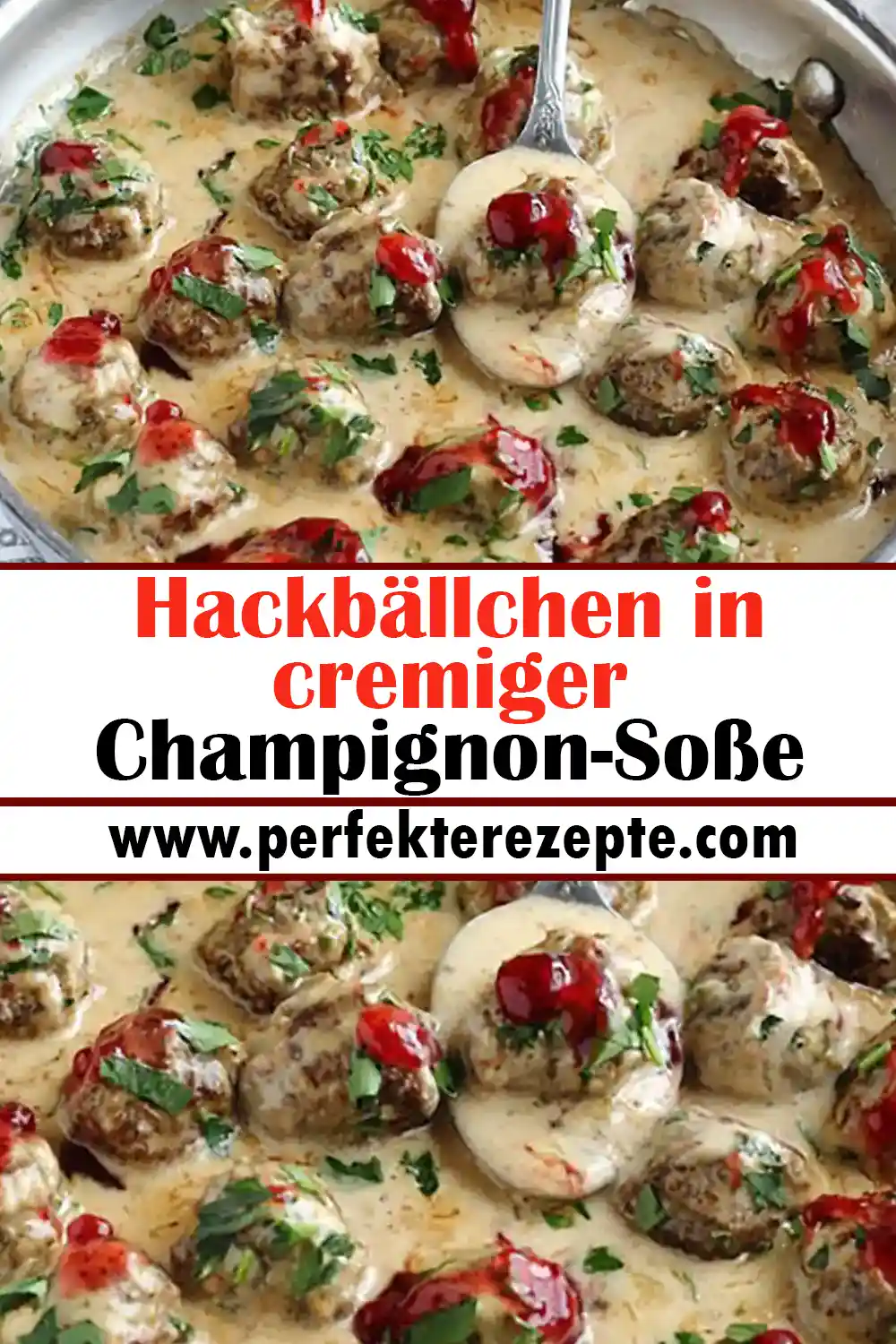 Hackbällchen in cremiger Champignon-Soße Rezept