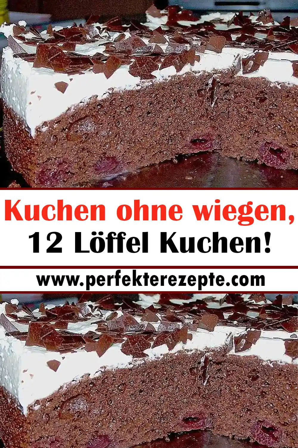 Kuchen ohne wiegen, 12 Löffel Kuchen!
