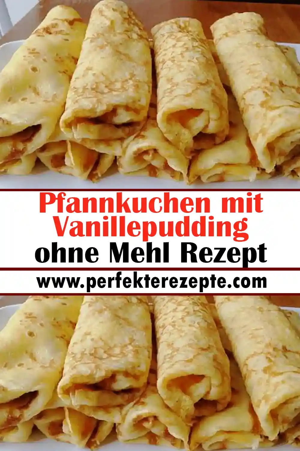 Pfannkuchen mit Vanillepudding ohne Mehl Rezept