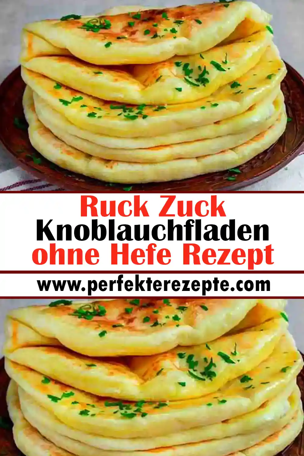 Ruck Zuck Knoblauchfladen ohne Hefe Rezept