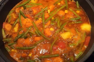 Schlemmertopf mit Hackfleisch Rezept, macht lange satt!