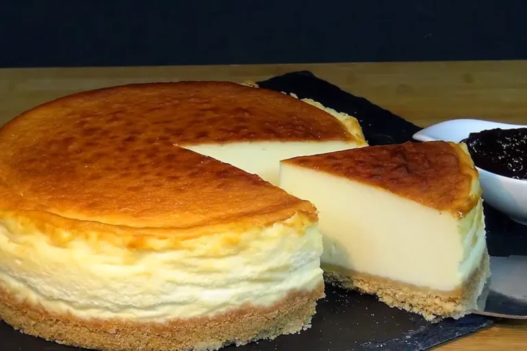 Käsekuchen mit Quark und Vanillepudding!