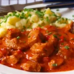 Ungarisches Paprika-Gulasch mit Nockerln Rezept