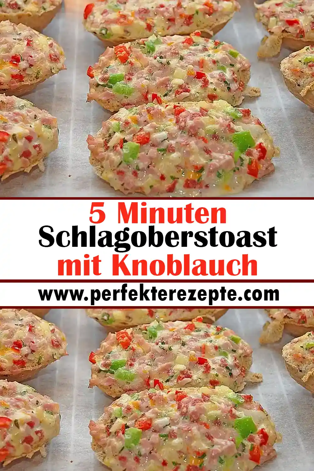 5 Minuten Schlagoberstoast mit Knoblauch Rezept