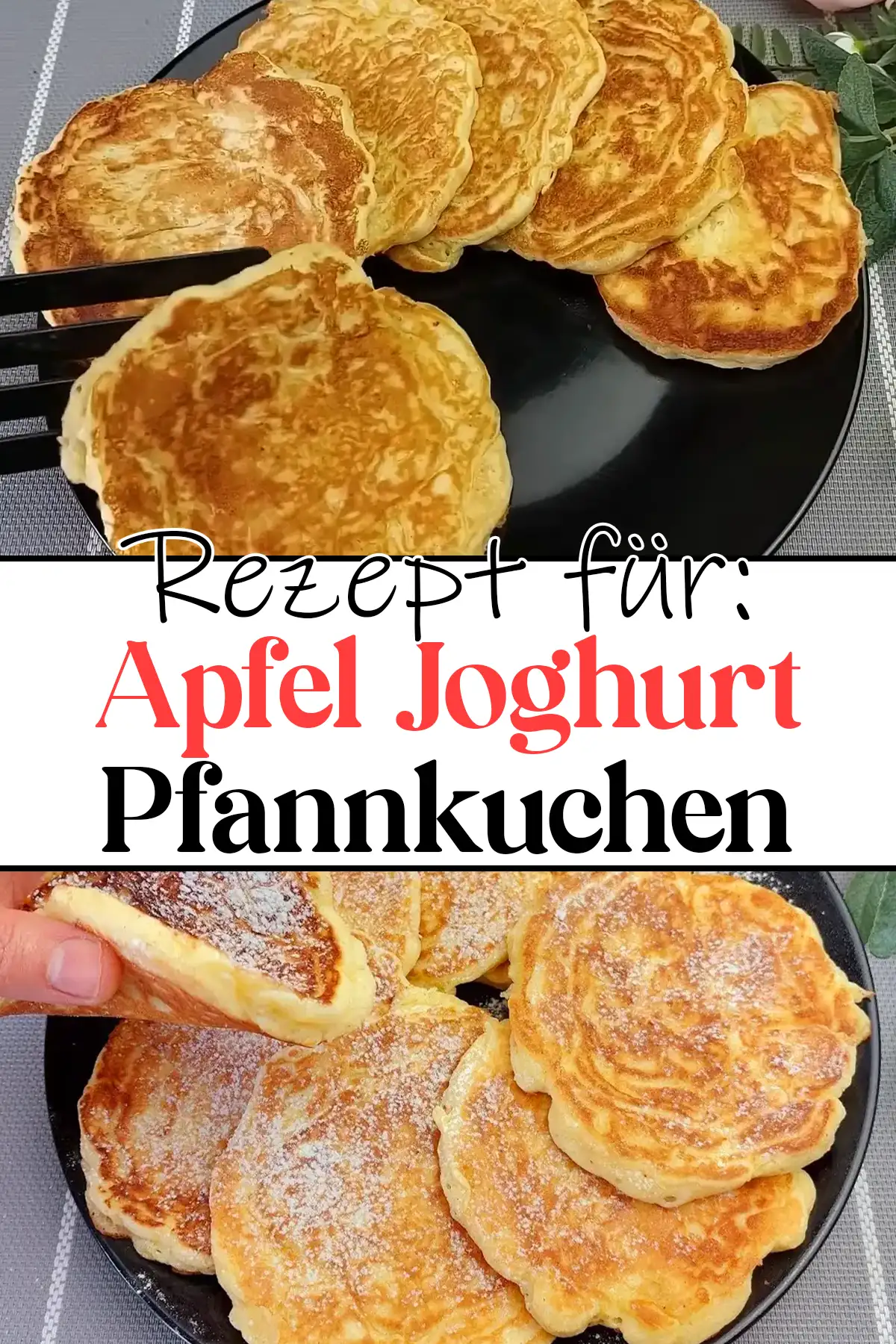 Apfel Joghurt Pfannkuchen Rezept