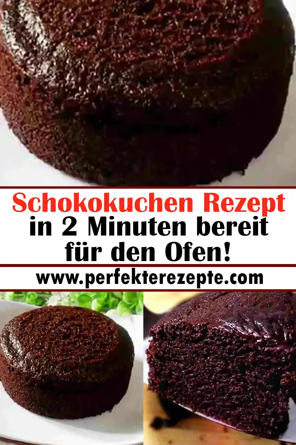 Blitzschneller Schokokuchen Rezept in 2 Minuten bereit für den Ofen!