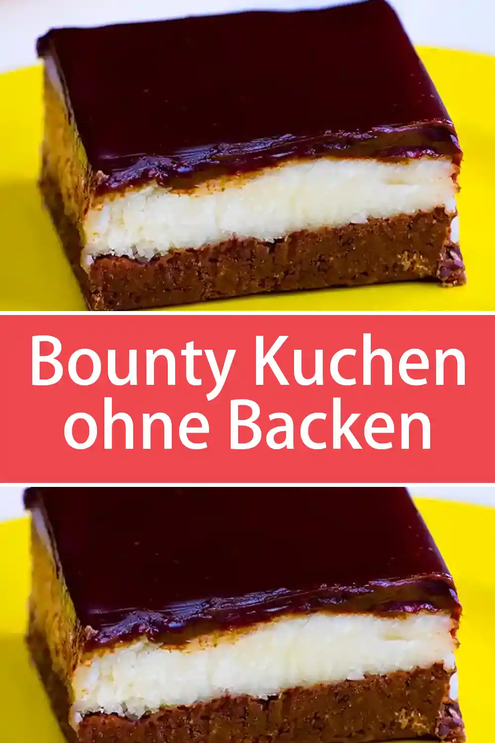 Bounty Kuchen ohne Backen Rezept