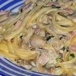 Cremige Spaghetti mit Champignons Rezept