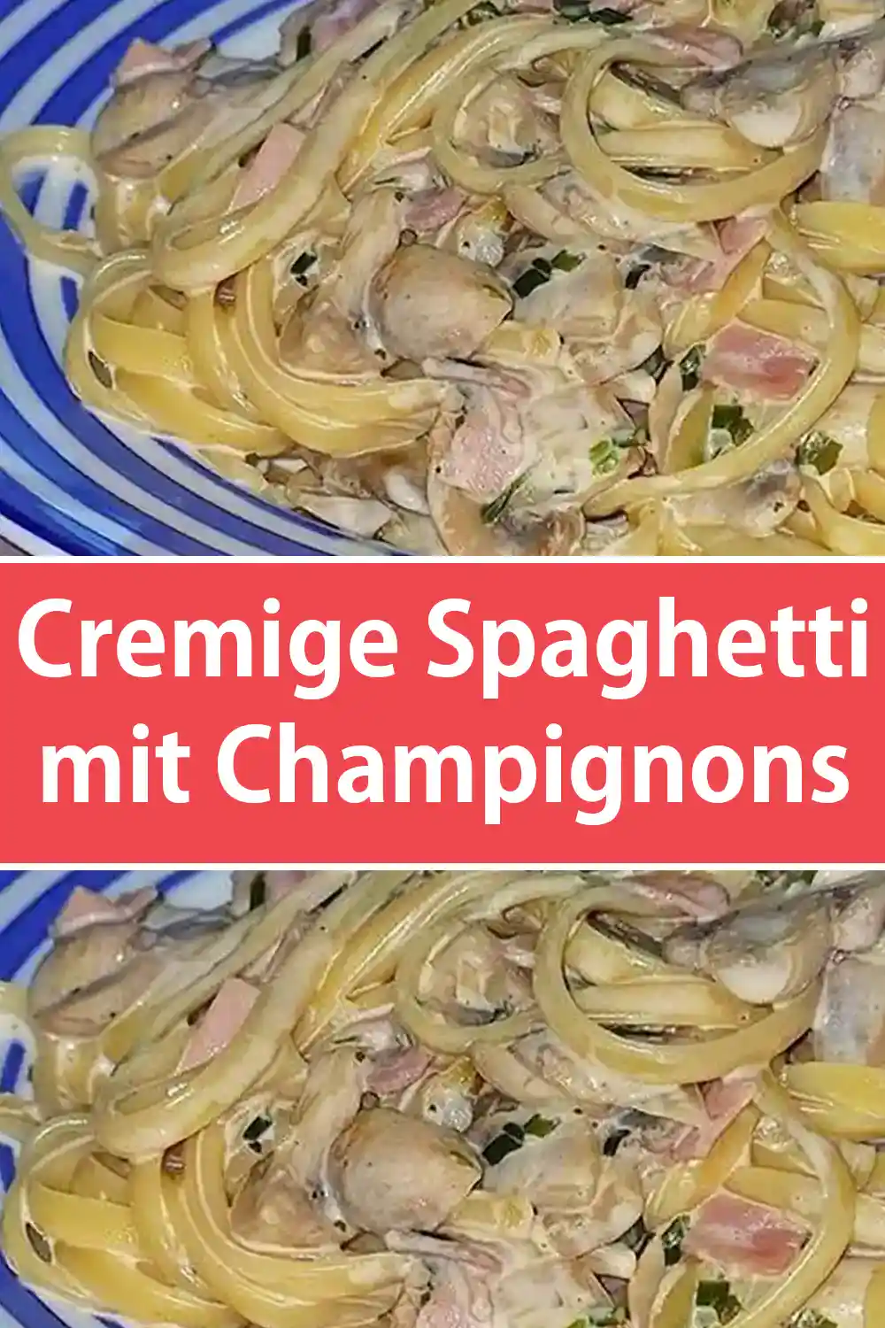 Cremige Spaghetti mit Champignons Rezept