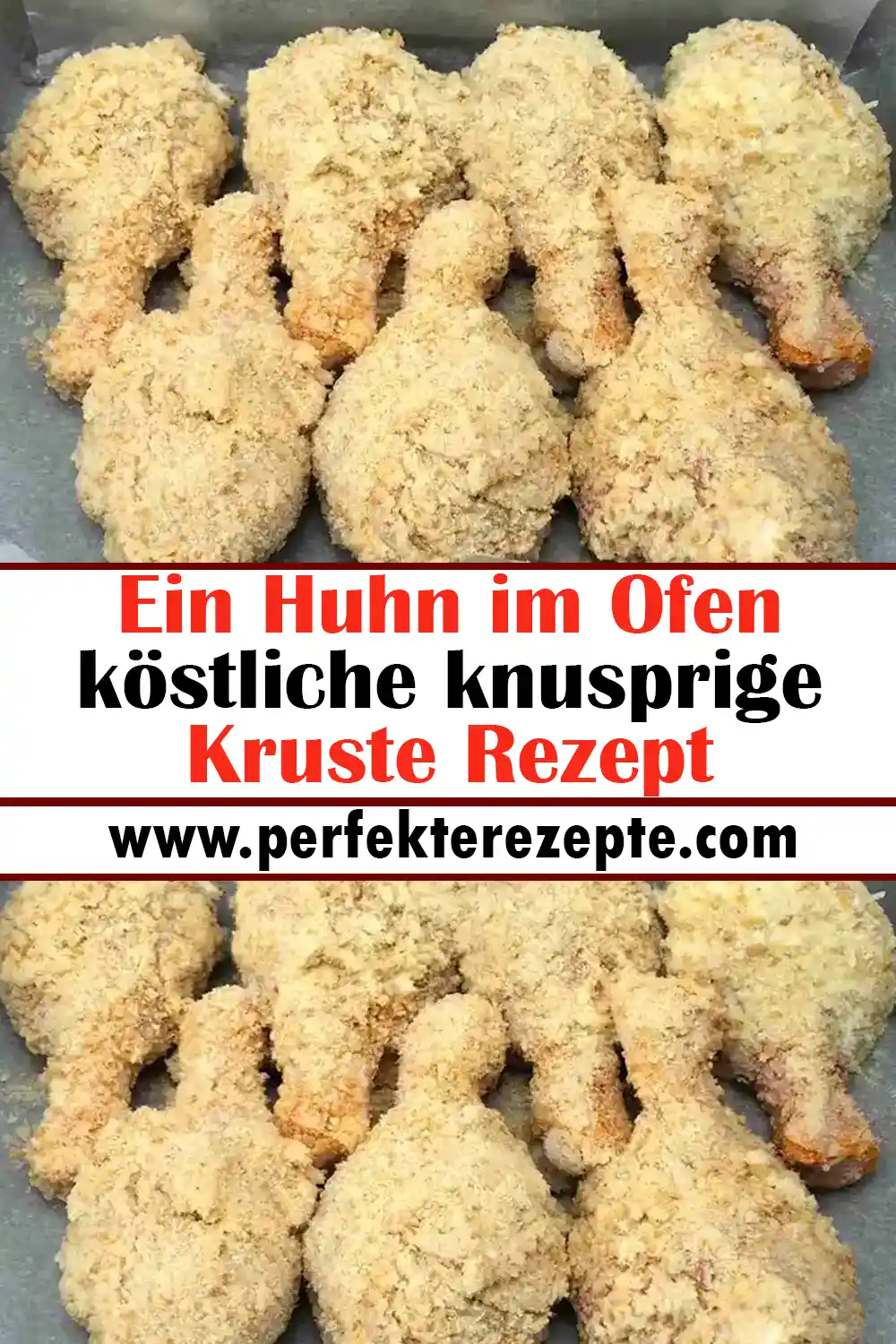 Ein Huhn im Ofen köstliche knusprige Kruste Rezept