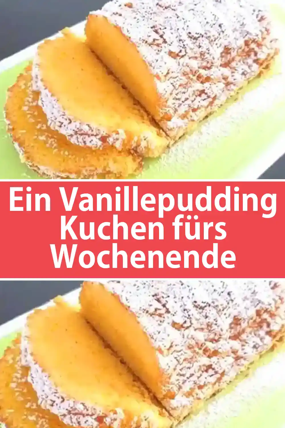 Ein Vanillepudding Kuchen fürs Wochenende