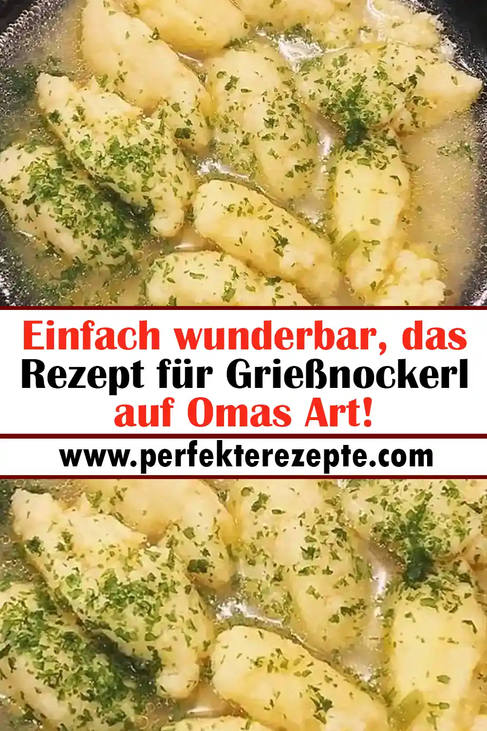 Einfach wunderbar, das Rezept für Grießnockerl auf Omas Art! Einfach, schnell und lecker!