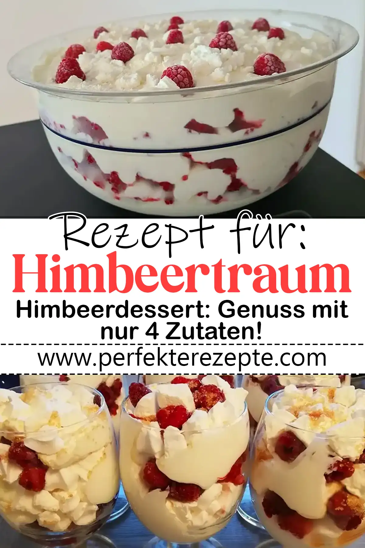 Himbeertraum: Einfaches Himbeerdessert Rezept