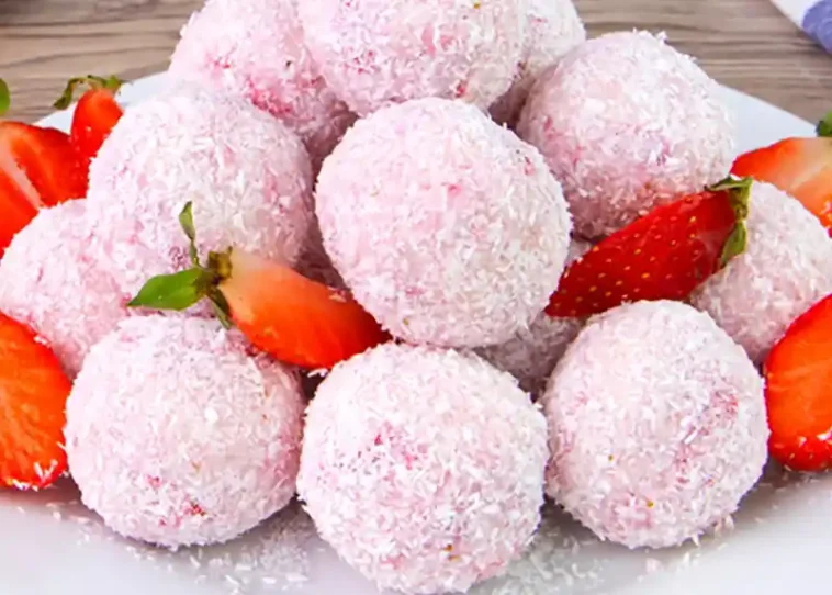 Erdbeer Kokos Trüffel Rezept: Das mühelose Dessert