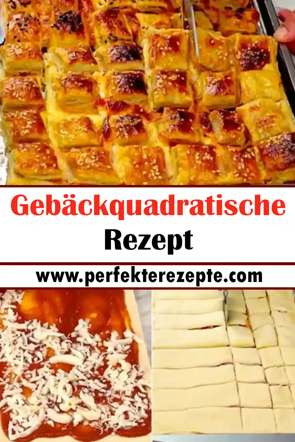 Gebäckquadratische Rezept