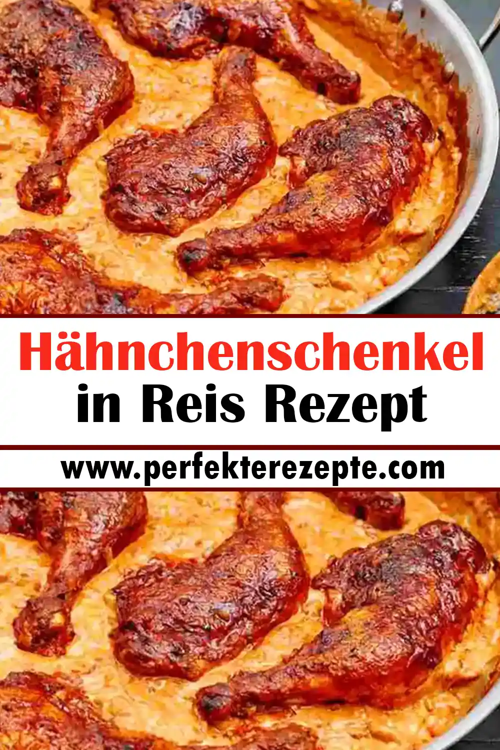 Hähnchenschenkel in Reis Rezept