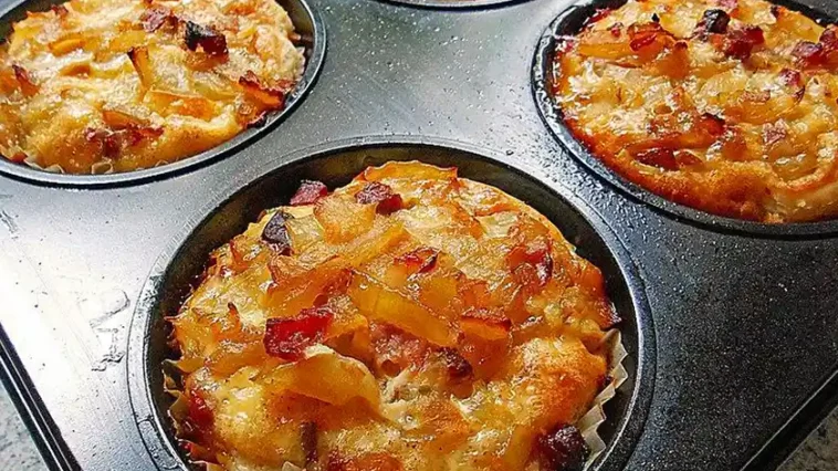 Herzhafte Zwiebelkuchen-Muffins: Ein Rezept zum Verlieben!