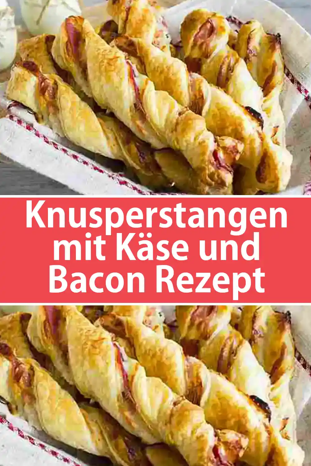 Knusperstangen mit Käse und Bacon Rezept