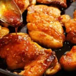 Knusprige Honig Hähnchen mit Knoblauch Rezept