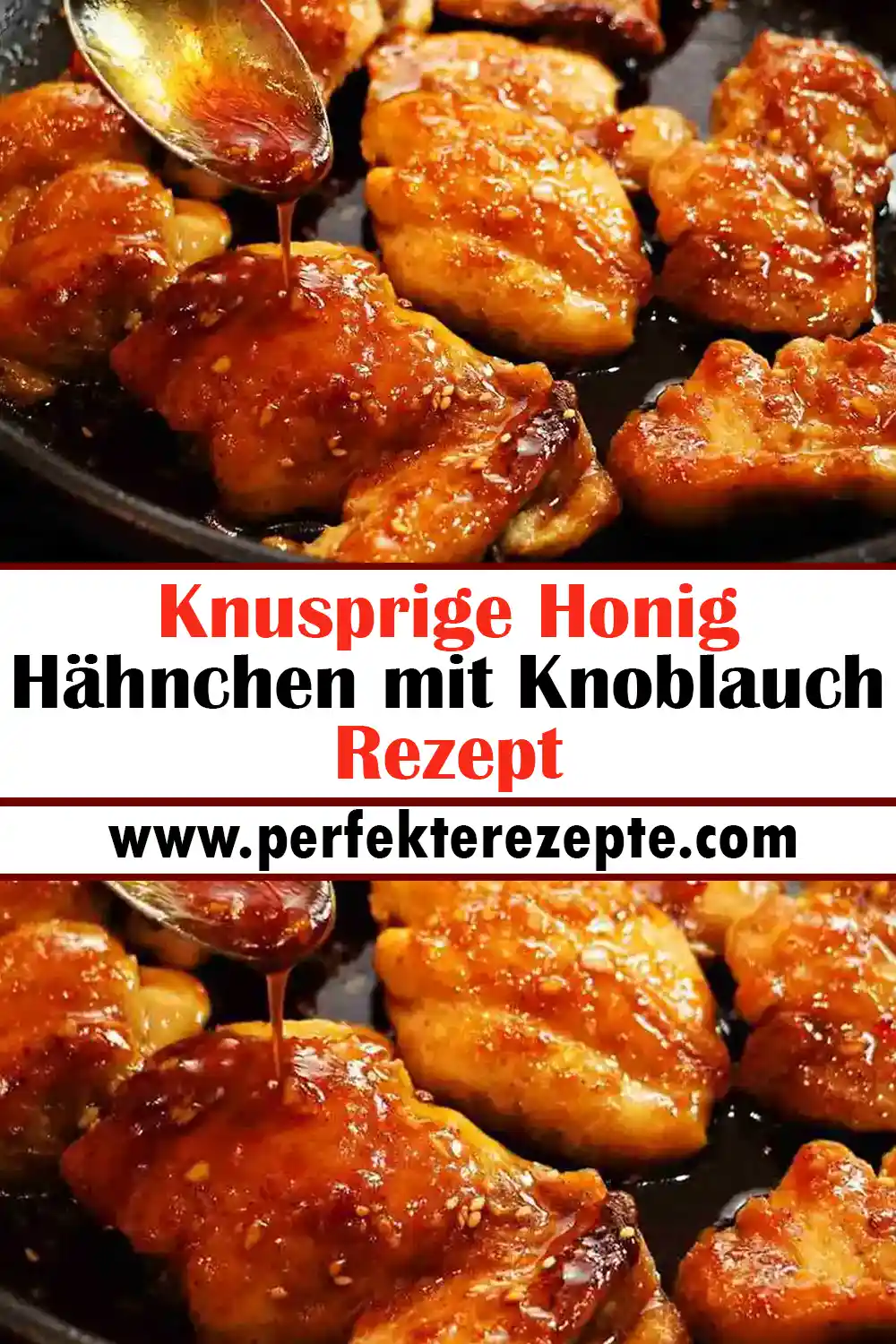 Knusprige Honig Hähnchen mit Knoblauch Rezept