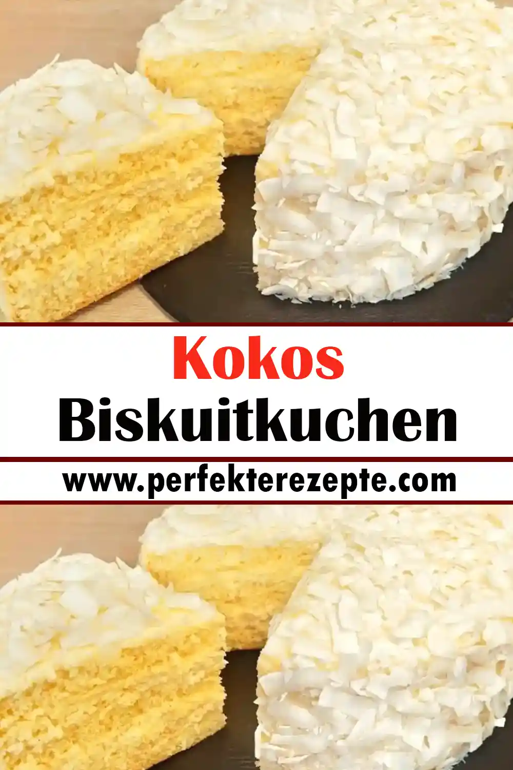 Kokos Biskuitkuchen Rezept