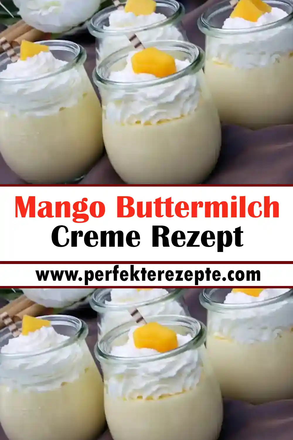 Mango Buttermilch Creme Rezept