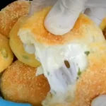 Megalecker Knoblauch Brötchen gefüllt mit Mozzarella Käse Rezept