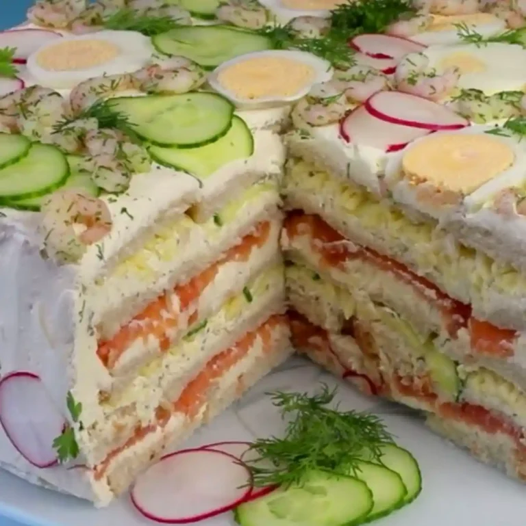 Sandwichtorte Rezept, ideal für Frühstück!