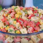 Schinken Salat mit Käse Rezept