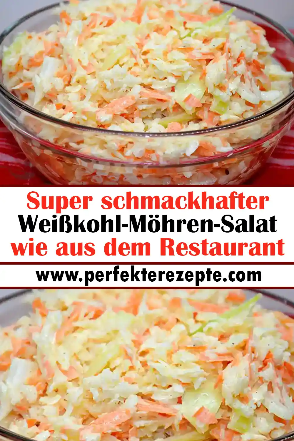 Super schmackhafter Weißkohl-Möhren-Salat wie aus dem Restaurant