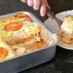 Toast Mozzarella Auflauf aus dem Backofen, schnell und lecker!