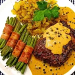 Zartes Rinderfilet in Verführerischer Grüner Pfeffersahnesoße Rezept