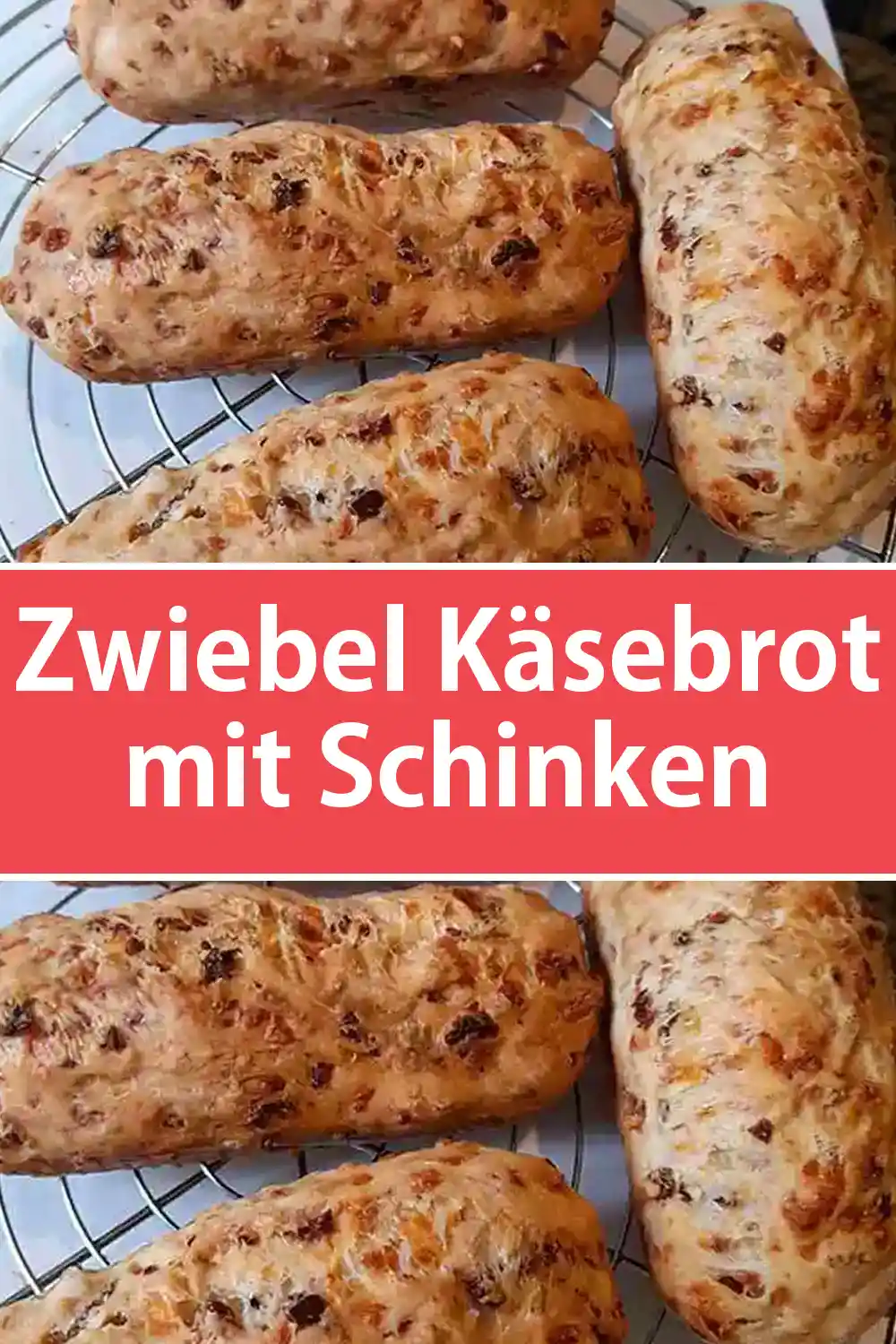 Zwiebel Käsebrot mit Schinken Rezept