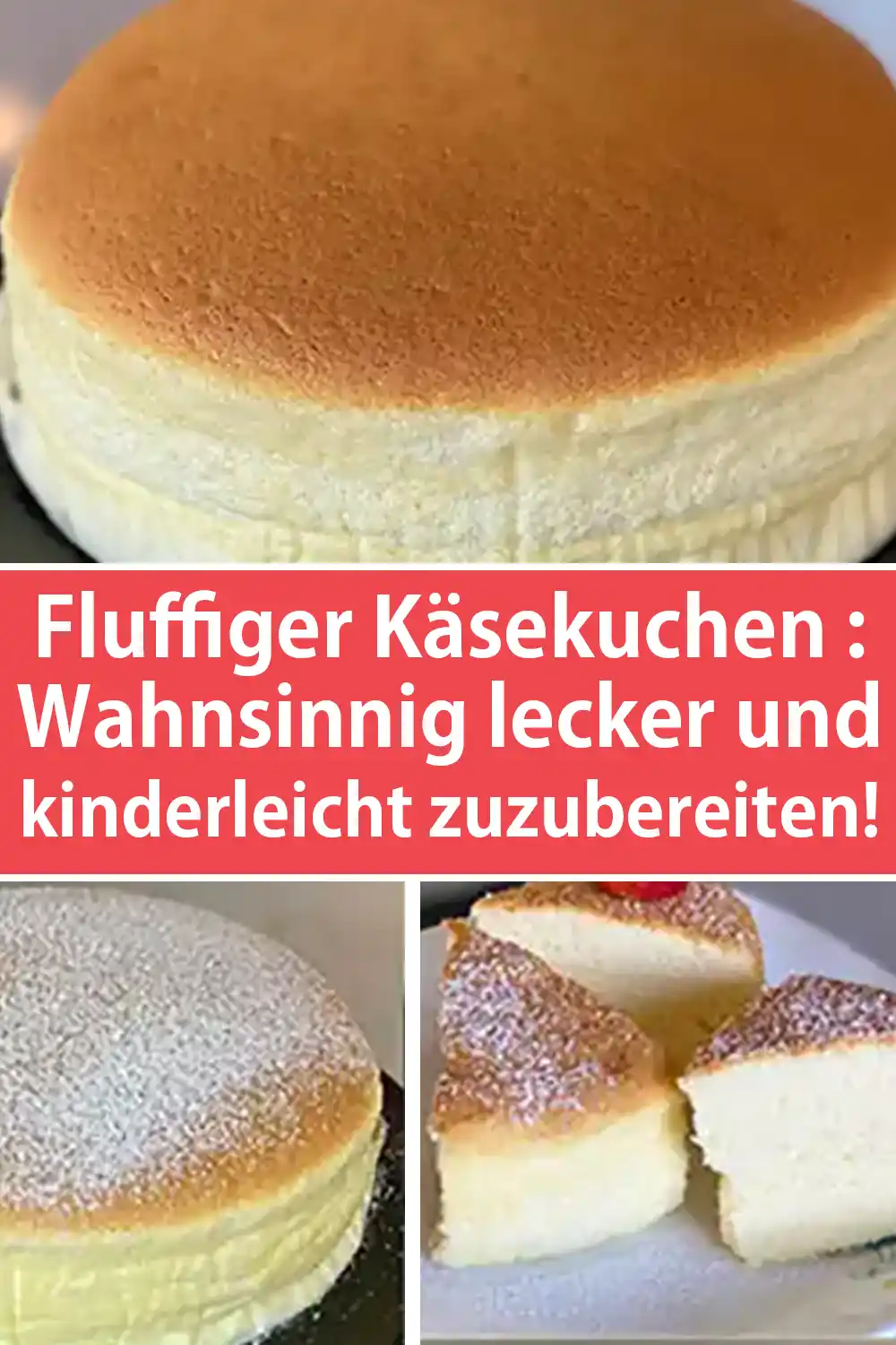 Fluffiger Käsekuchen - Wahnsinnig lecker und kinderleicht zuzubereiten!