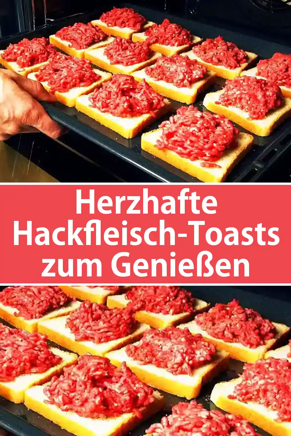 Herzhafte Hackfleisch-Toasts zum Genießen