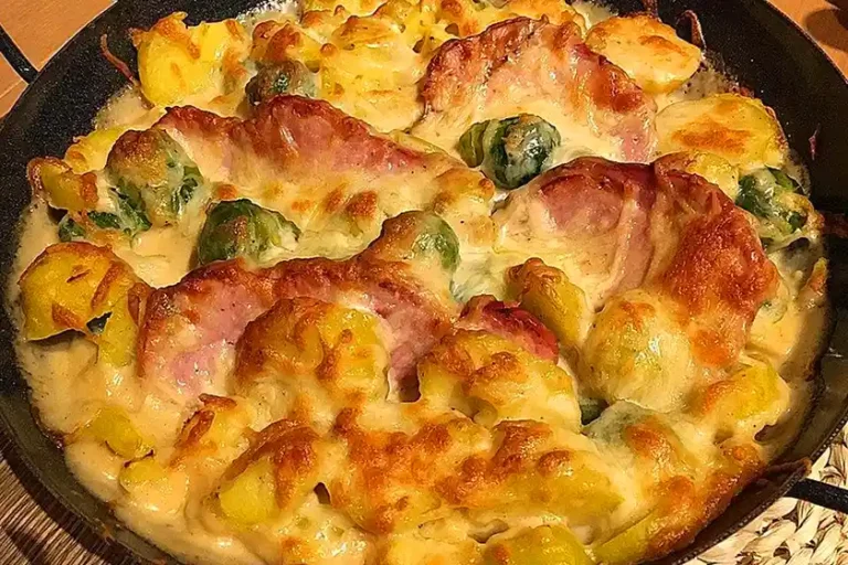 Kasseler-Rosenkohl-Auflauf Rezept: Herzhaft und lecker!