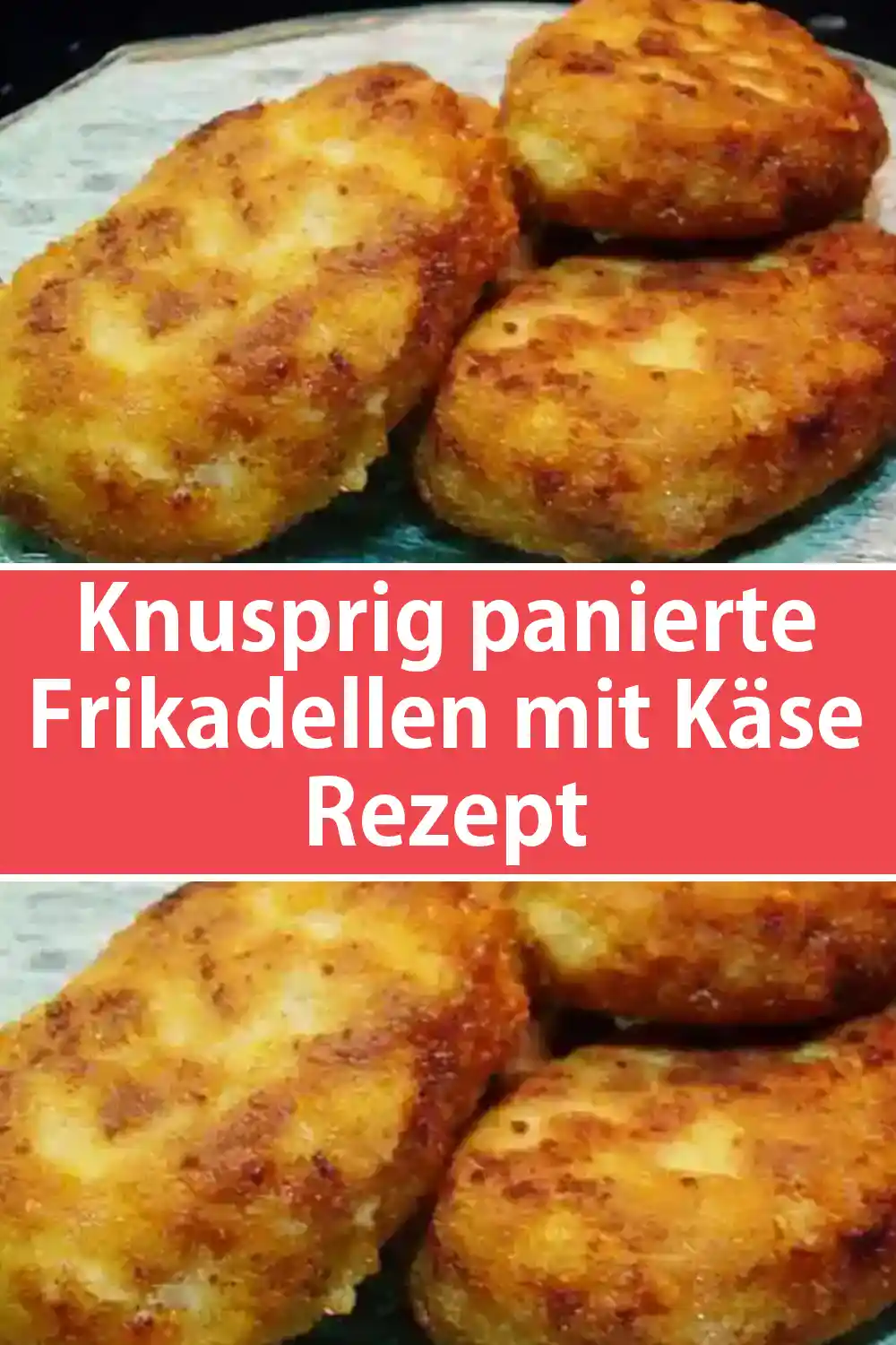 Knusprig panierte Frikadellen mit Käse Rezept