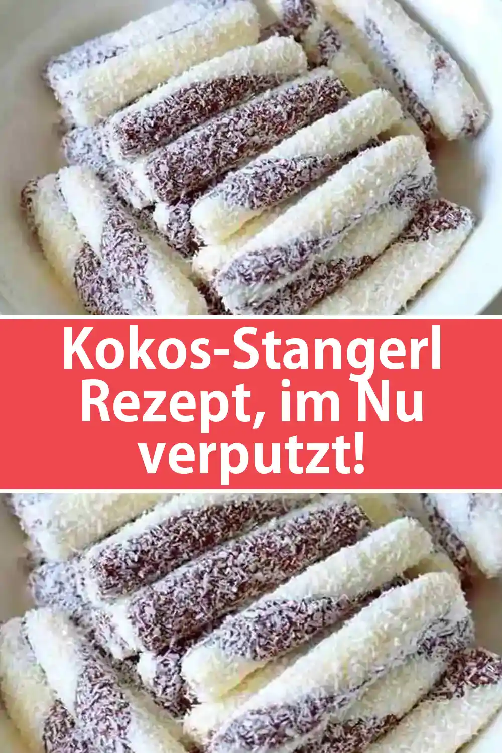 Kokos-Stangerl Rezept, im Nu verputzt!