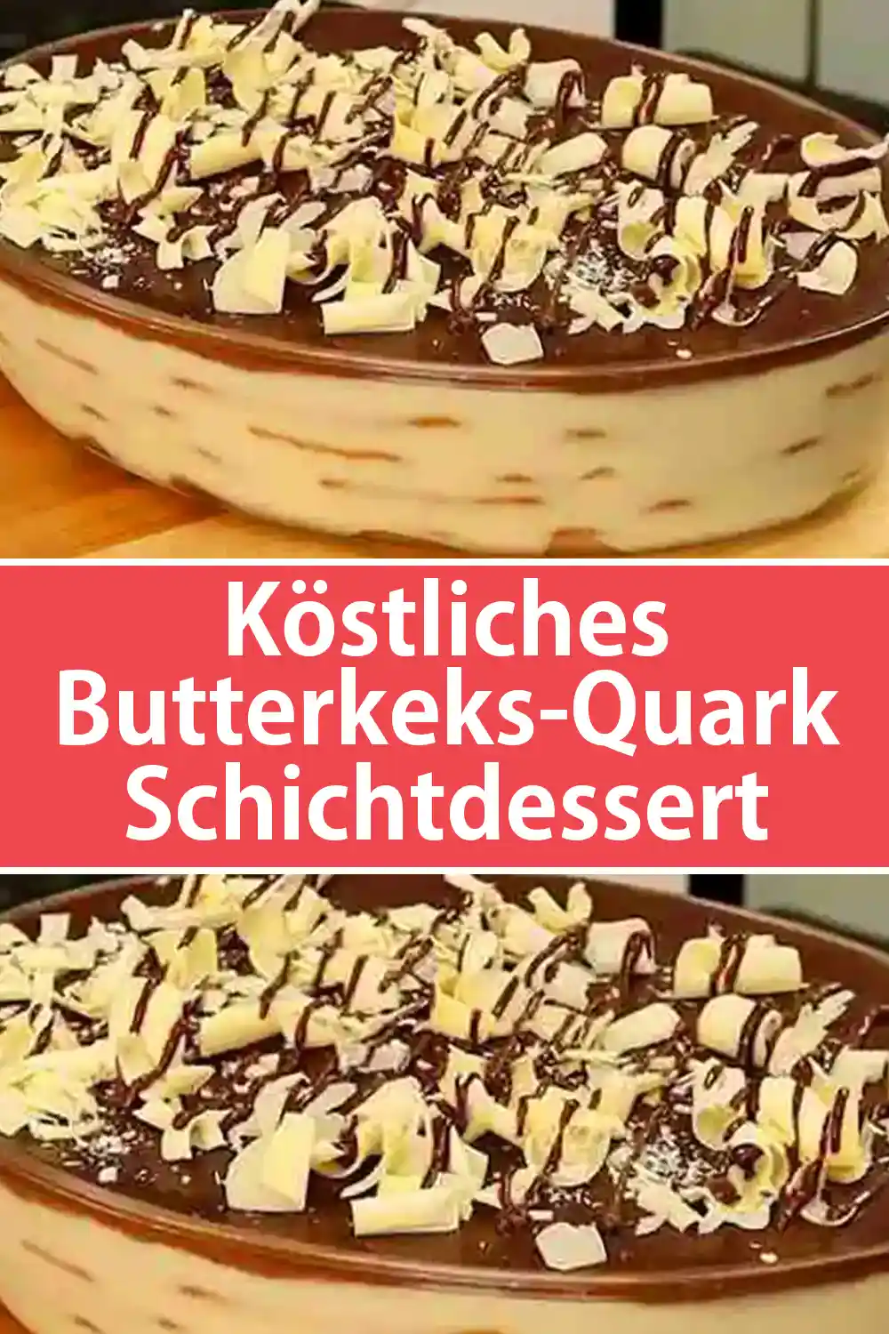 Köstliches Butterkeks-Quark-Schichtdessert Rezept