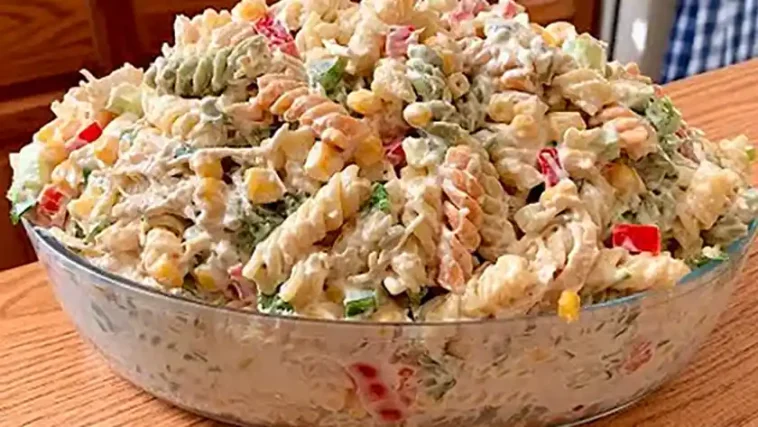 Nudelsalat mit erfrischender Joghurtsoße Rezept