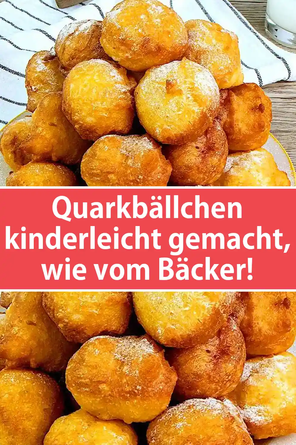 Quarkbällchen kinderleicht gemacht, wie vom Bäcker!