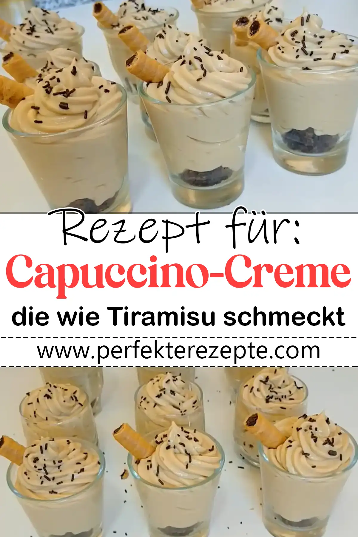 Schnelle Capuccino-Creme, die wie Tiramisu schmeckt