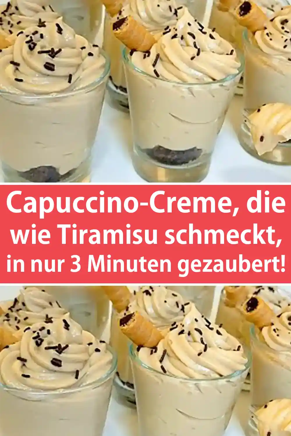 Schnelle Capuccino-Creme, die wie Tiramisu schmeckt, in nur 3 Minuten gezaubert!