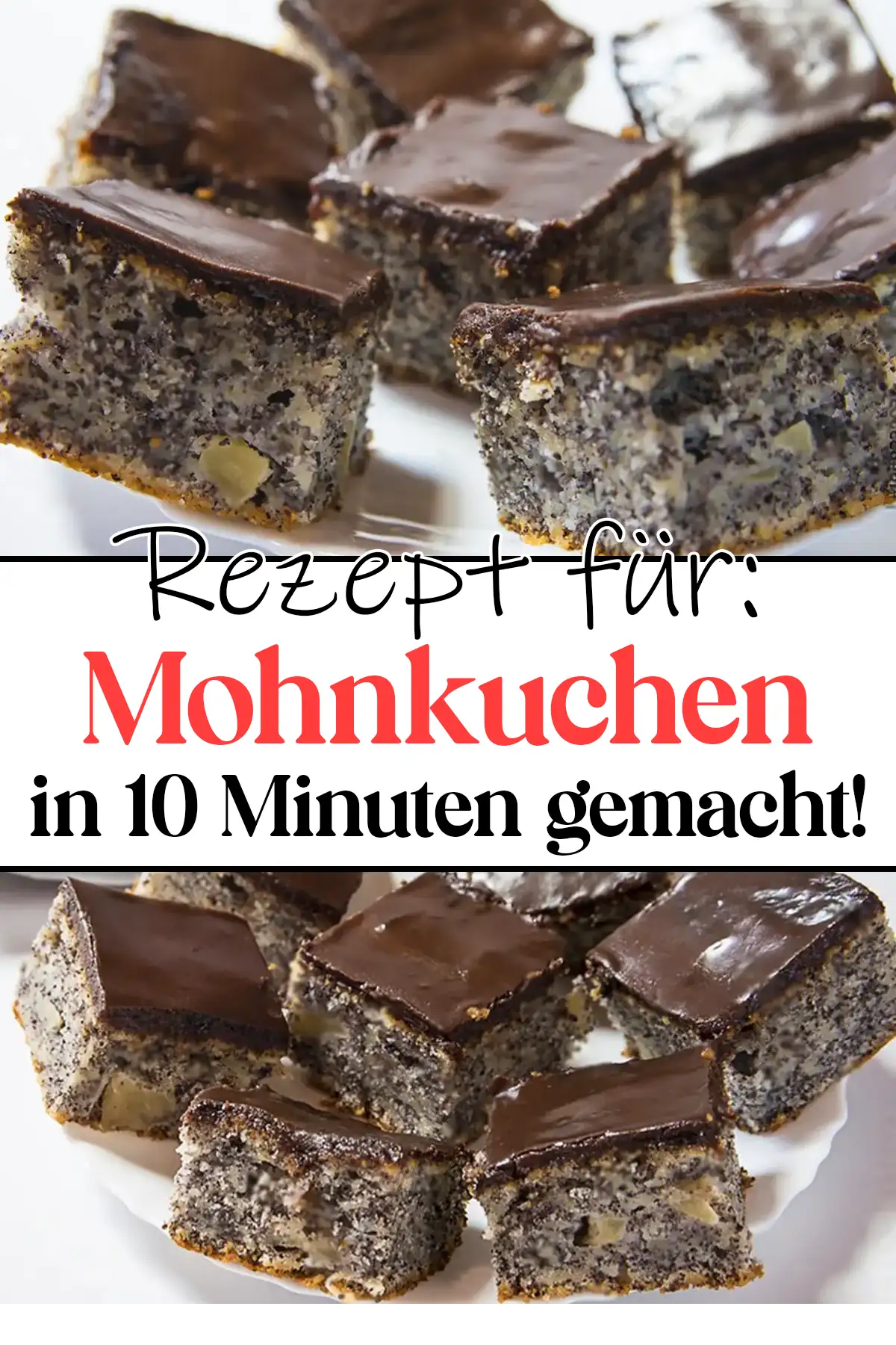 Schneller Mohnkuchen in 10 Minuten gemacht!