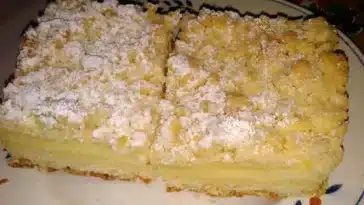 Streuselkuchen mit Cremigem Vanillepudding Rezept