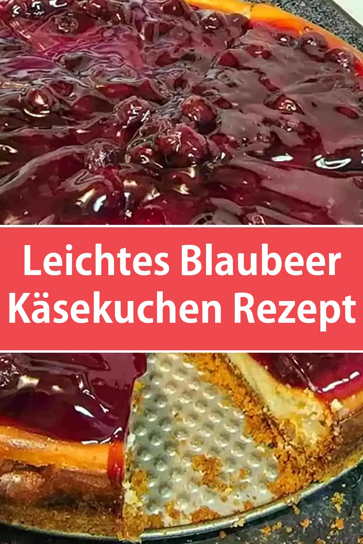 Leichtes Blaubeer-Käsekuchen-Rezept